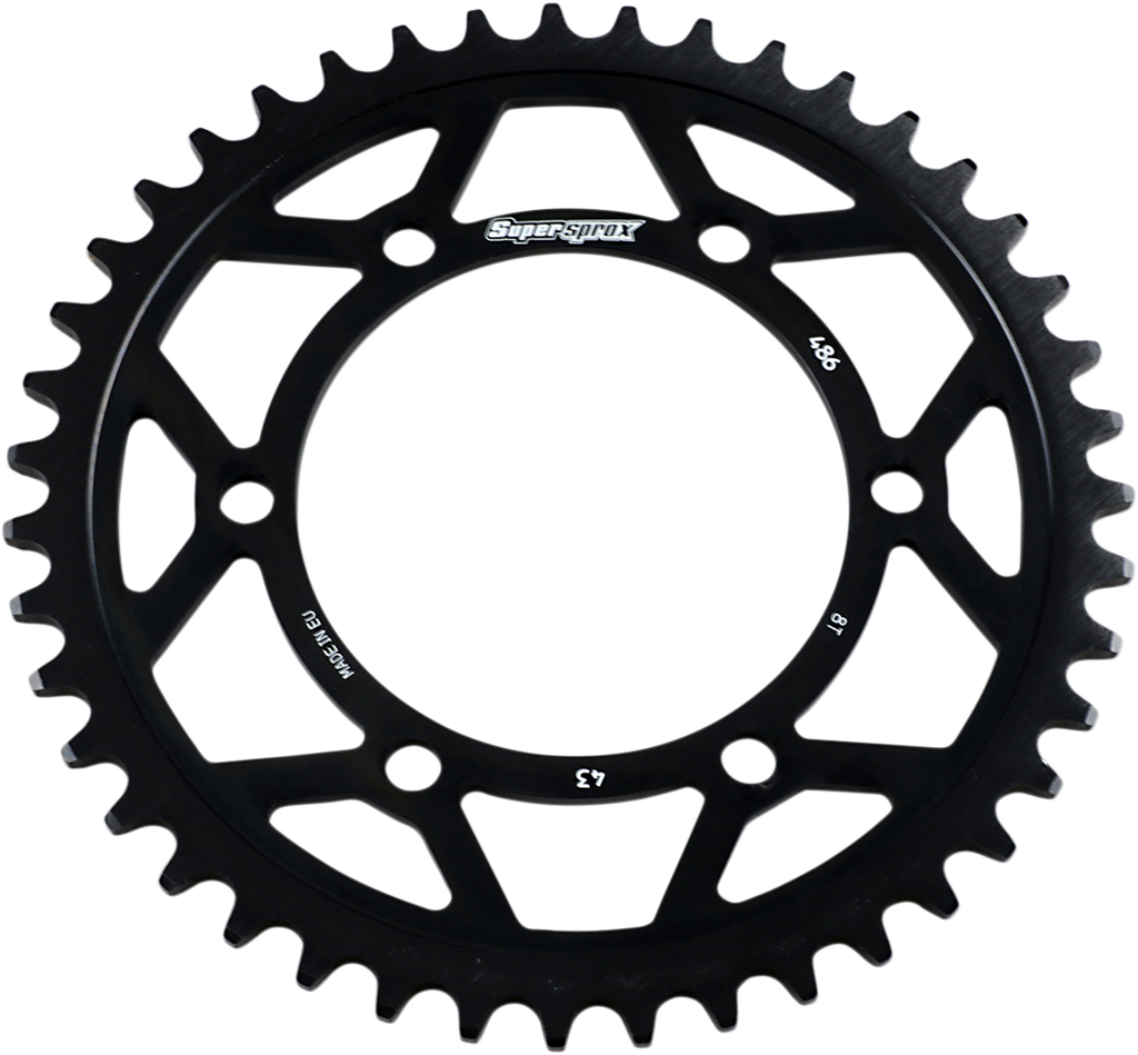 SUPERSPROX Edge Rear Sprocket - Black / 43 Tooth 1210-2393