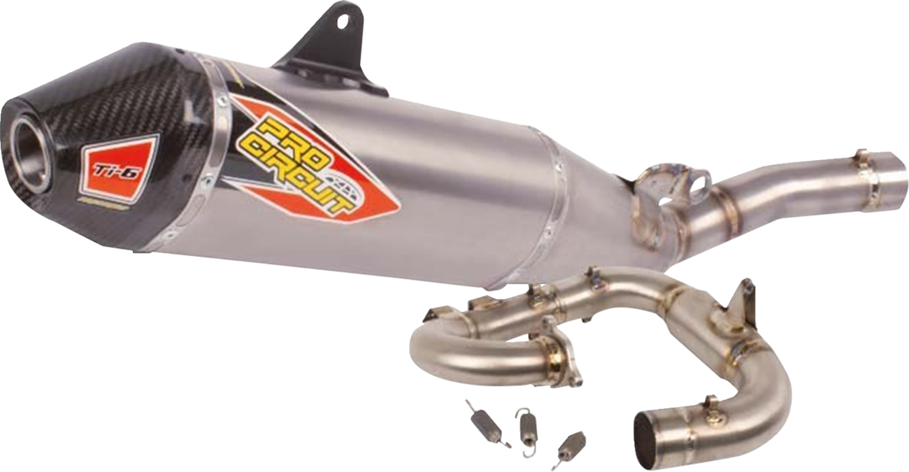 PRO CIRCUIT Ti-6 Exhaust System - Titanium/Carbon Fiber 1820-2179