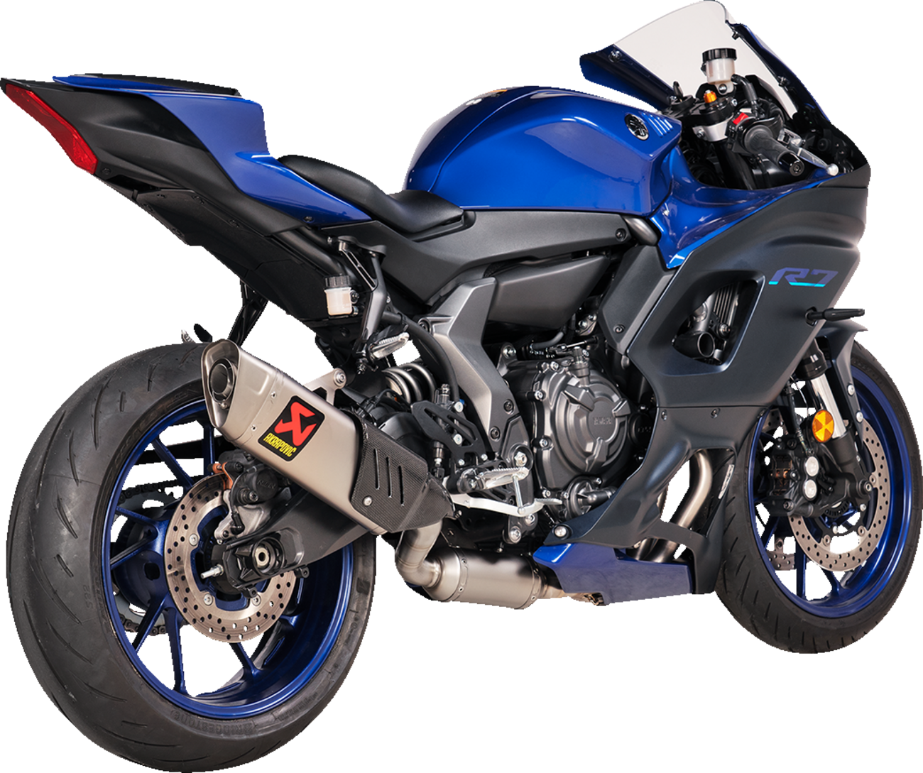 AKRAPOVIC Racing Line Exhaust System - Titanium / Yamaha R7 1810-3053