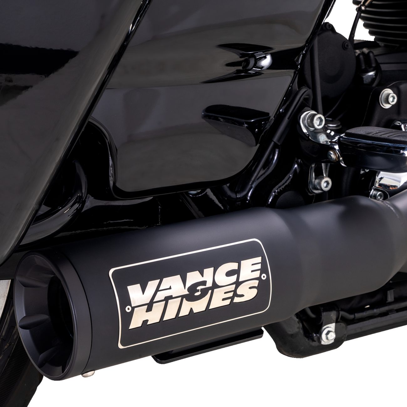 2-into-1 High Output PCX™ Exhaust System - Black - Touring