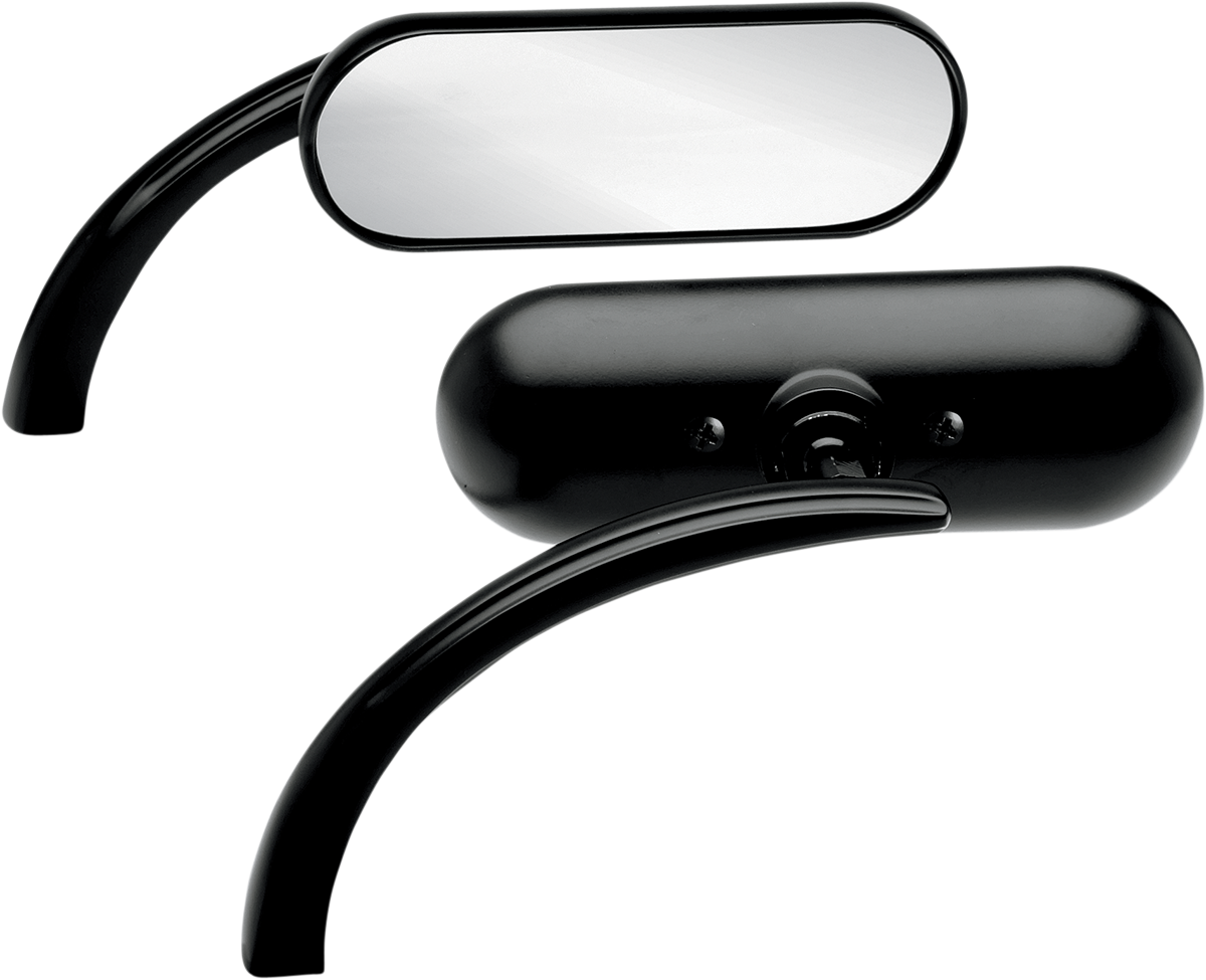 ARLEN NESS Mirror - Micro / Mini / Side View / Oval / Black / Left 0640-0499