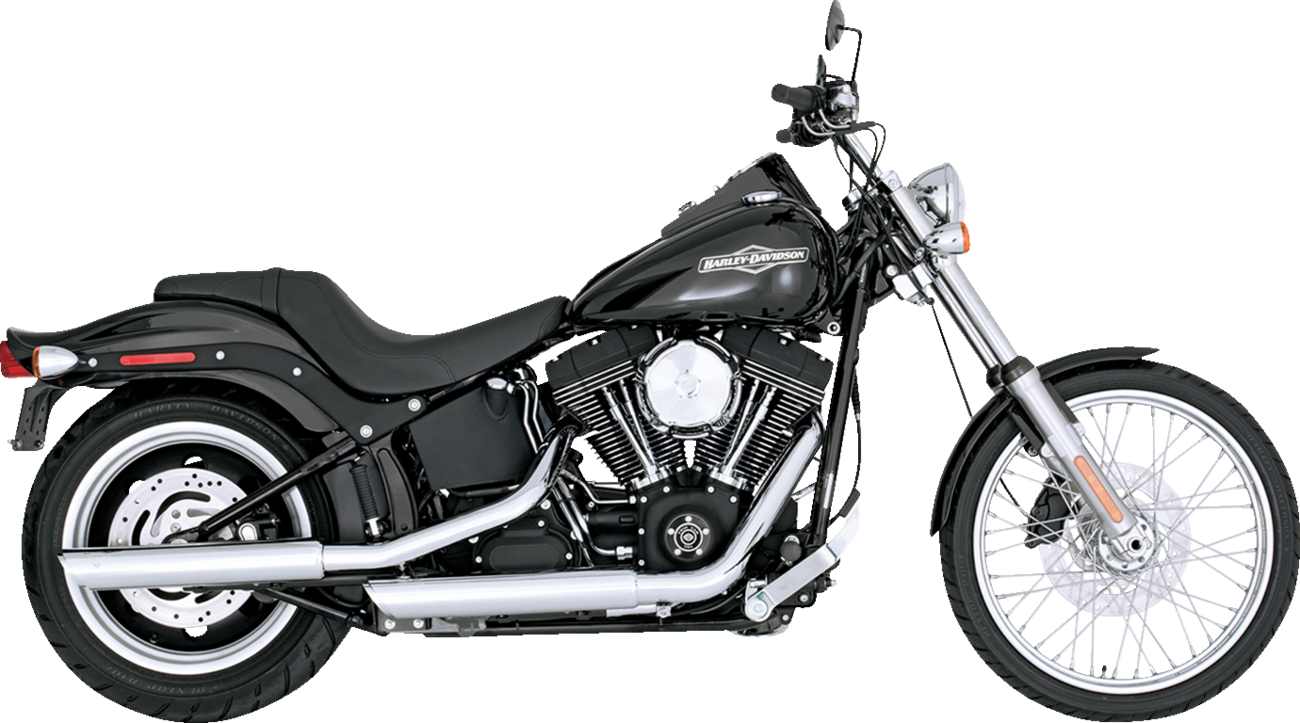 3" Twin Slash Slip-On Muffler - Chrome