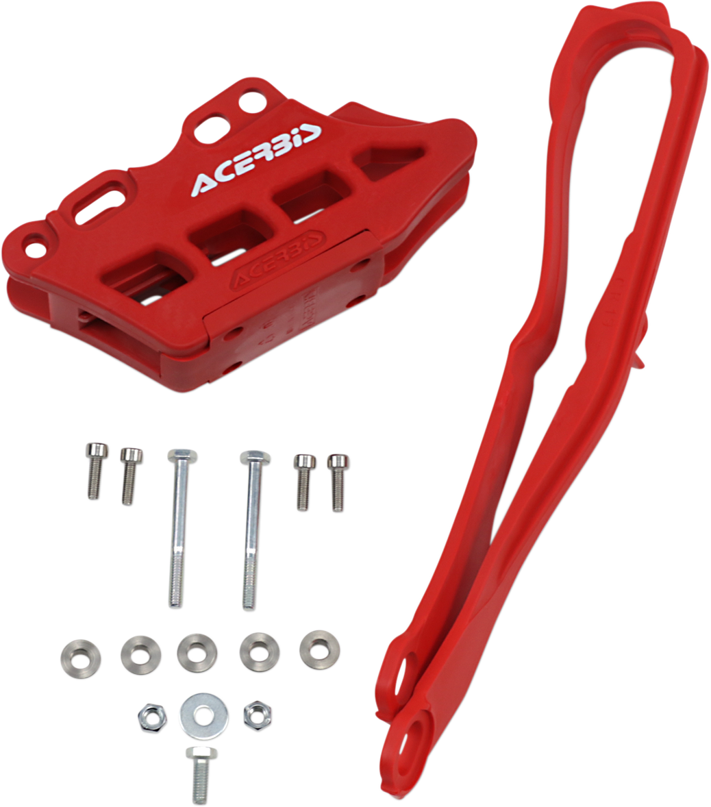 ACERBIS Chain Guide 2.0 and Slider Kit - Red / Honda 1231-1035