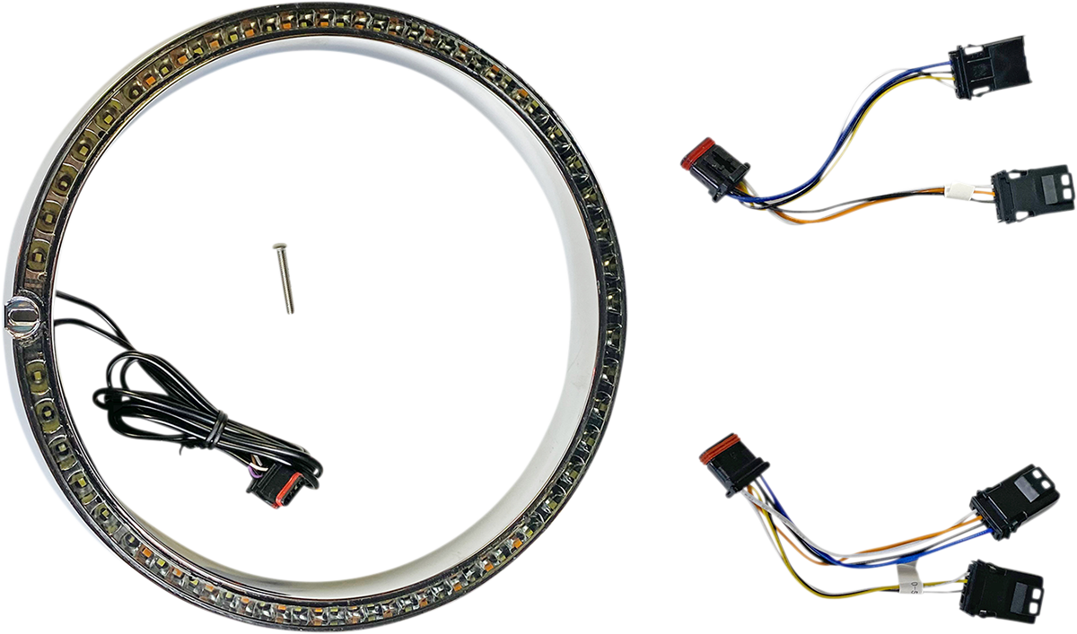CUSTOM DYNAMICS Trim Ring - Standard Turn Signal / Chrome 2001-2308