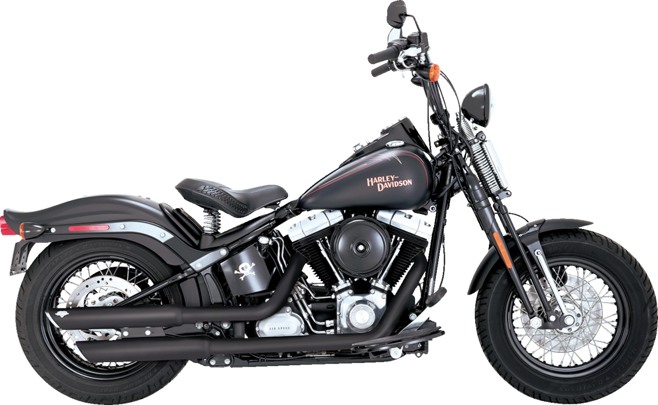 3" Twin Slash Slip-On Mufflers - Black