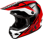 FLY Racing Kinetic Crest Helmet (2026) - Red / Black / White - View 20