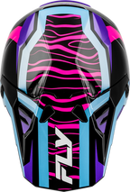 FLY Racing Formula CP Charge Helmet (2027) - Black / Purple / Pink / Blue - View 26
