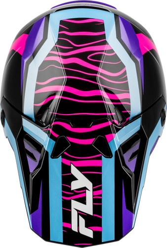 FLY Racing Formula CP Charge Helmet (2027) - Black / Purple / Pink / Blue - View 26