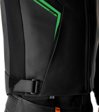 RST S-1 CE Men's Leather Jacket - Black / Grey / Fluorescent Green - View 12