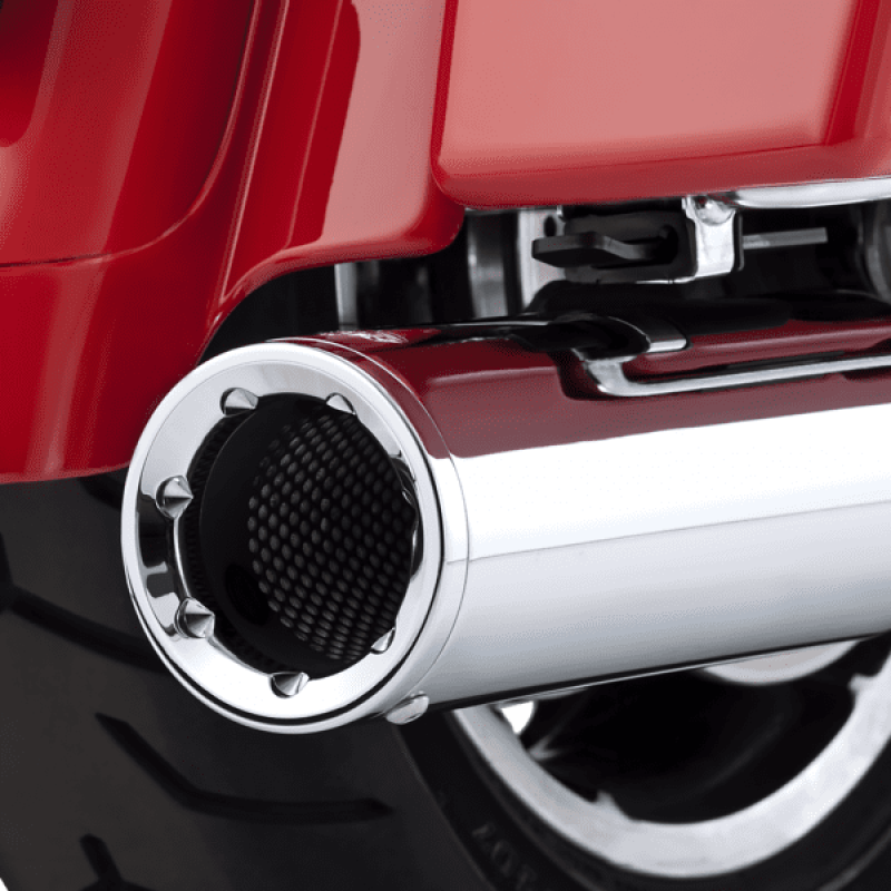 Vance & Hines Hi-Output Slip-On Mufflers - Chrome - '95-'16 FLT