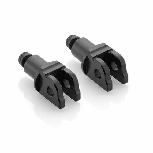 Rizoma Footpeg Mount Kit - Rider Black Pair - PE792B