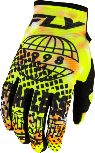 FLY Racing Kinetic Blur Gloves (2027) - White / Hi-Viz / Orange - View 15
