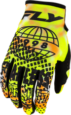 FLY Racing Kinetic Blur Gloves (2027) - White / Hi-Viz / Orange - View 15