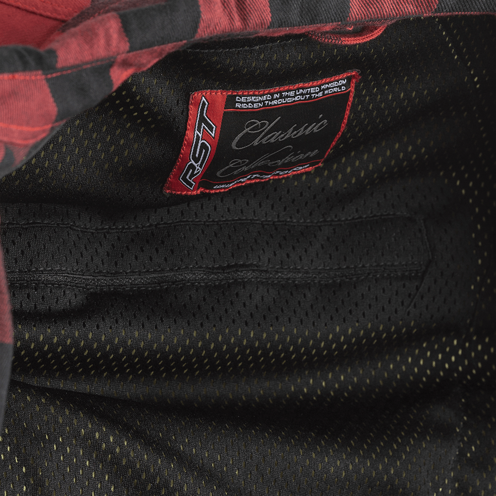 RST Lumberjack CE Men's Textile Shirt - Red - View 13