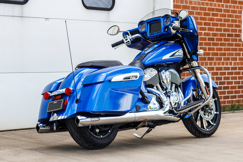 4" Broadhead Slip-On Mufflers - Fishtail - Chrome