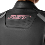 RST S-1 CE Women's Leather Jacket - Black / Fluorescent Pink - View 5