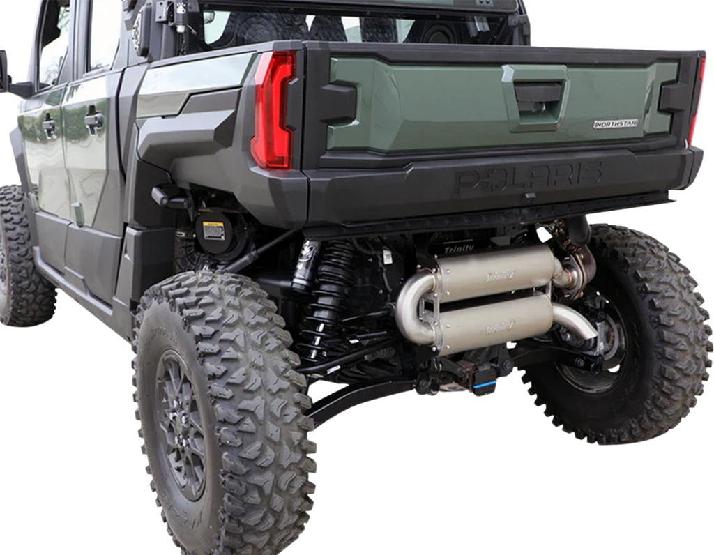 TRINITY RACING Quiet Slip-On Muffler - Stainless Steel / Dual / Xpedition 1831-1095