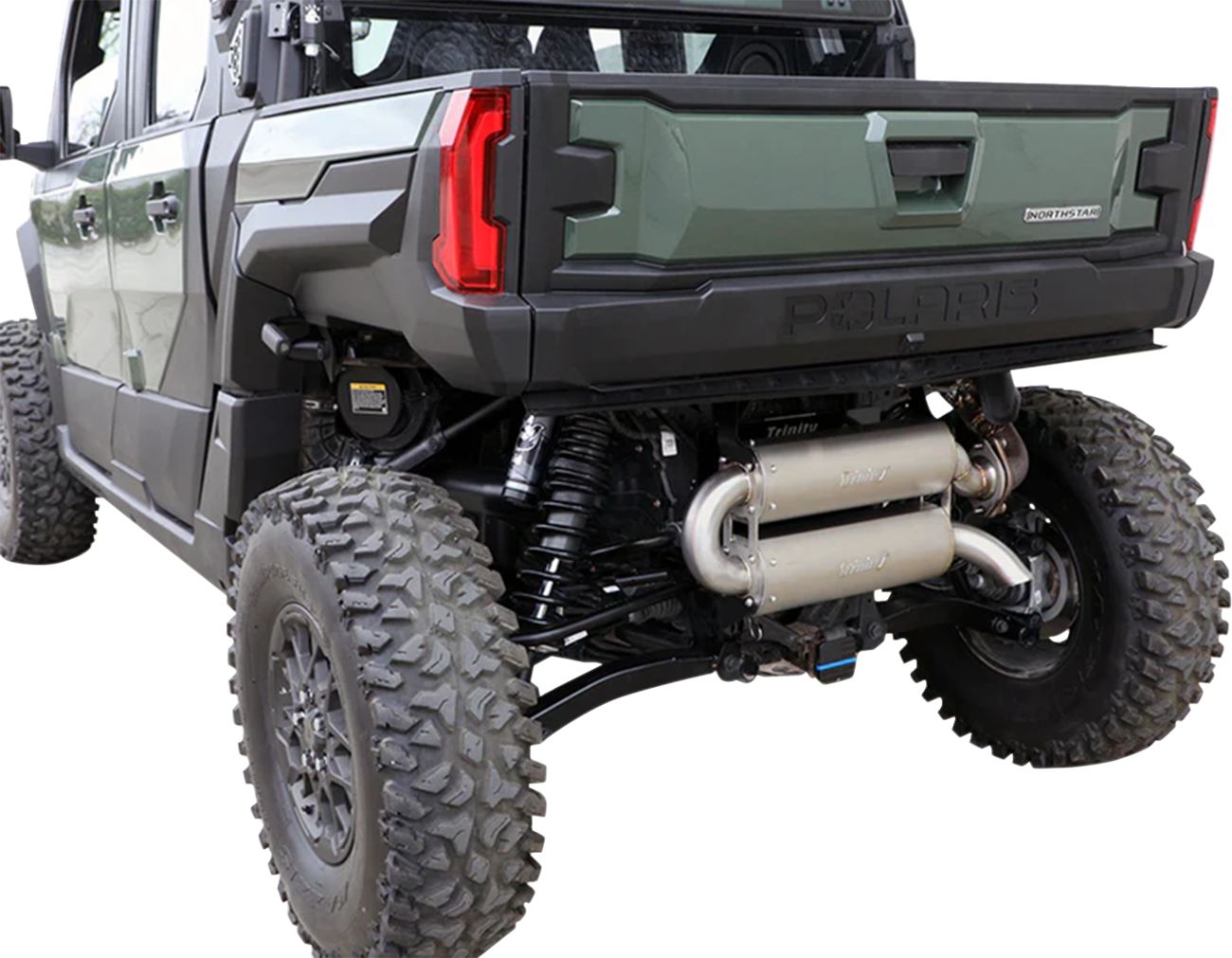 TRINITY RACING Quiet Slip-On Muffler - Stainless Steel / Dual / Xpedition 1831-1095