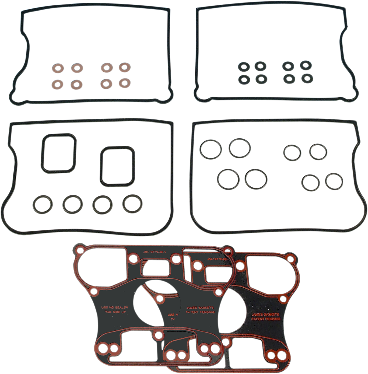 JAMES GASKET Rocker Box Gasket Kit - Rocker Box Rubber Gasket / Big Twin DS-173315