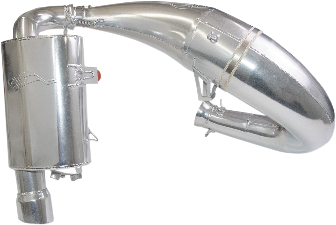 STARTING LINE PRODUCTS Single Pipe Set - Polaris Single Pipe Exhaust 1840-0067