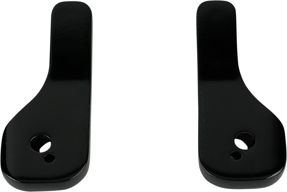 LA CHOPPERS Mirror Drop Down Brackets - Brackets / Mirror/Drop Down / Black / Pair 0640-1492