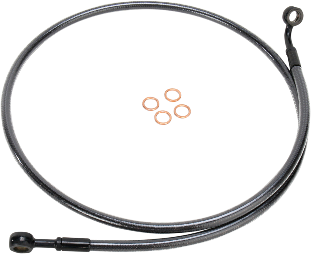 MAGNUM SHIELDING E-Z Align Braided Single Disc Front Brake Line