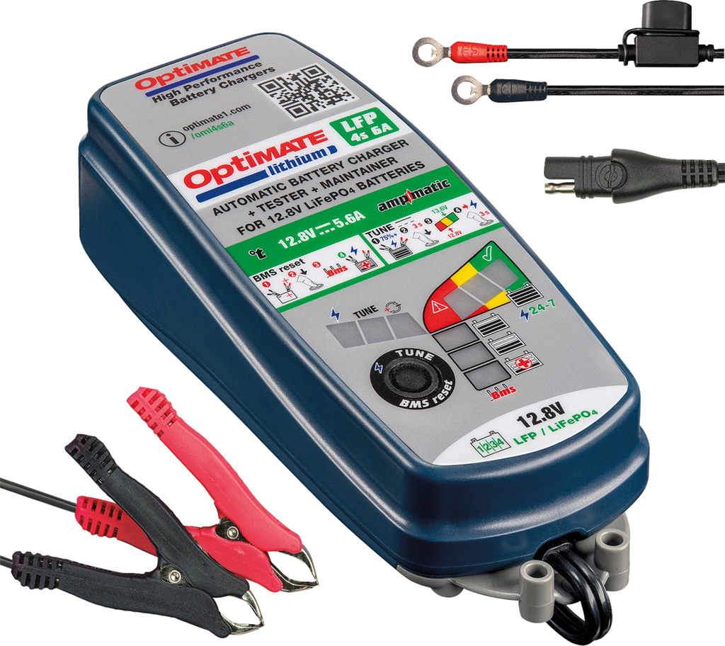 TECMATE OptiMate™ Lithium LFP 4S 6A Battery Charger - Battery Charger/Monitor / Lithium 3807-0597