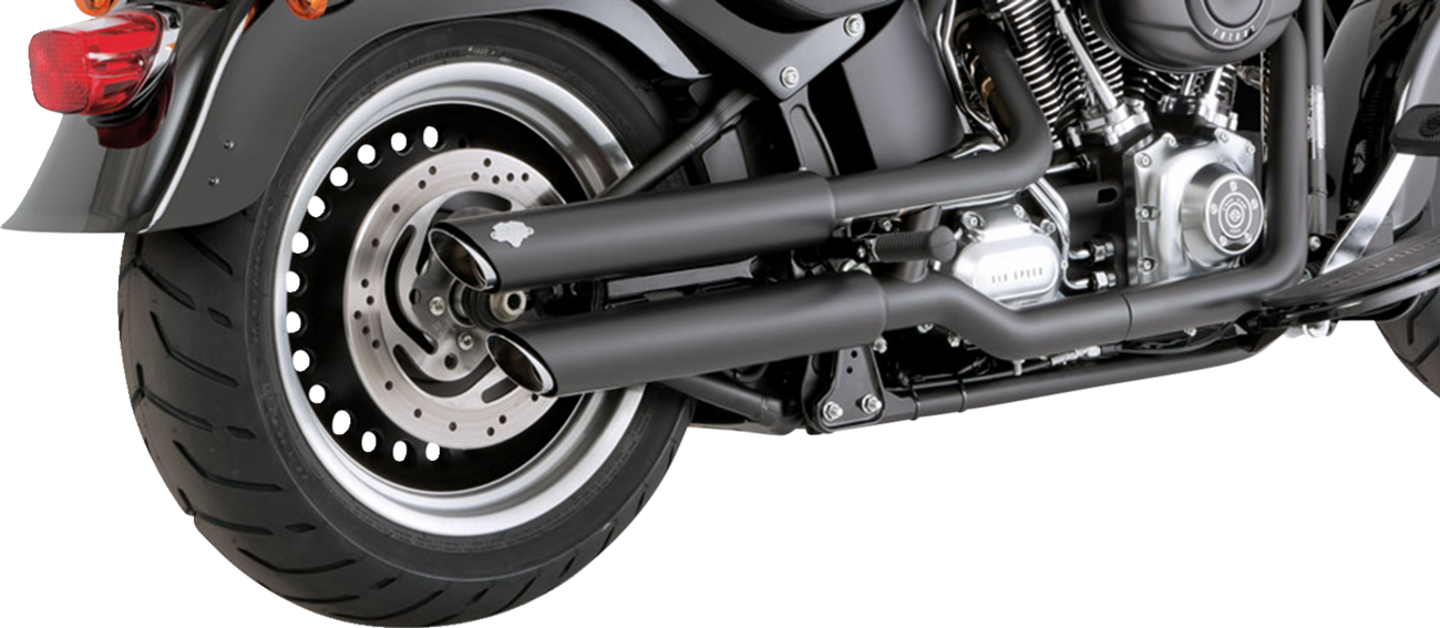 3" Twin Slash Slip-On Mufflers - Black