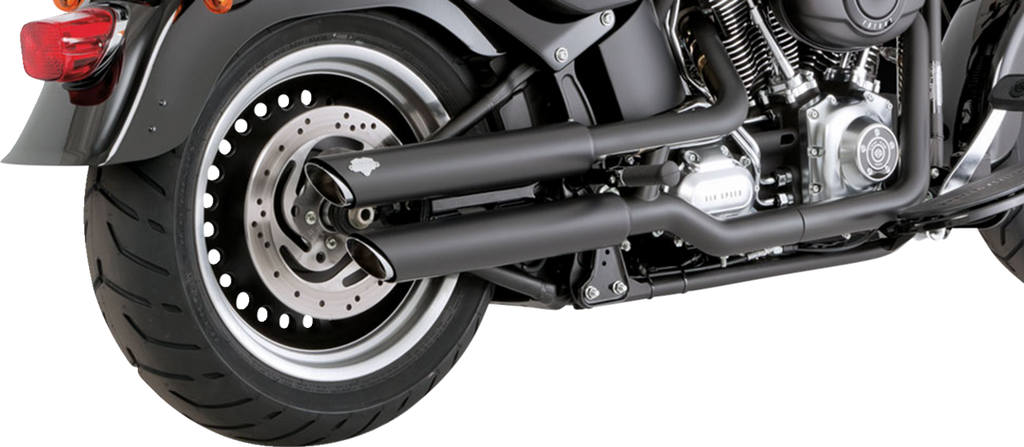 3" Twin Slash Slip-On Mufflers - Black