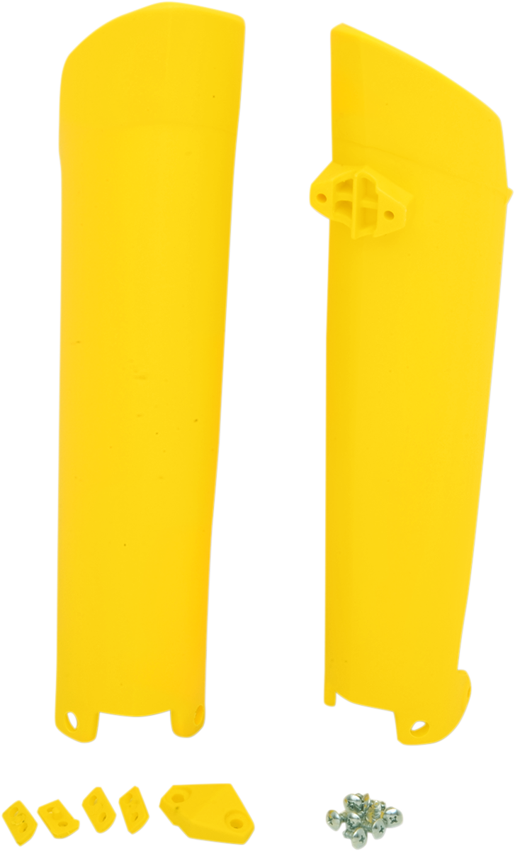 UFO Husqvarna Fork Tube Protectors - Fork Cover / Yellow 0412-0254