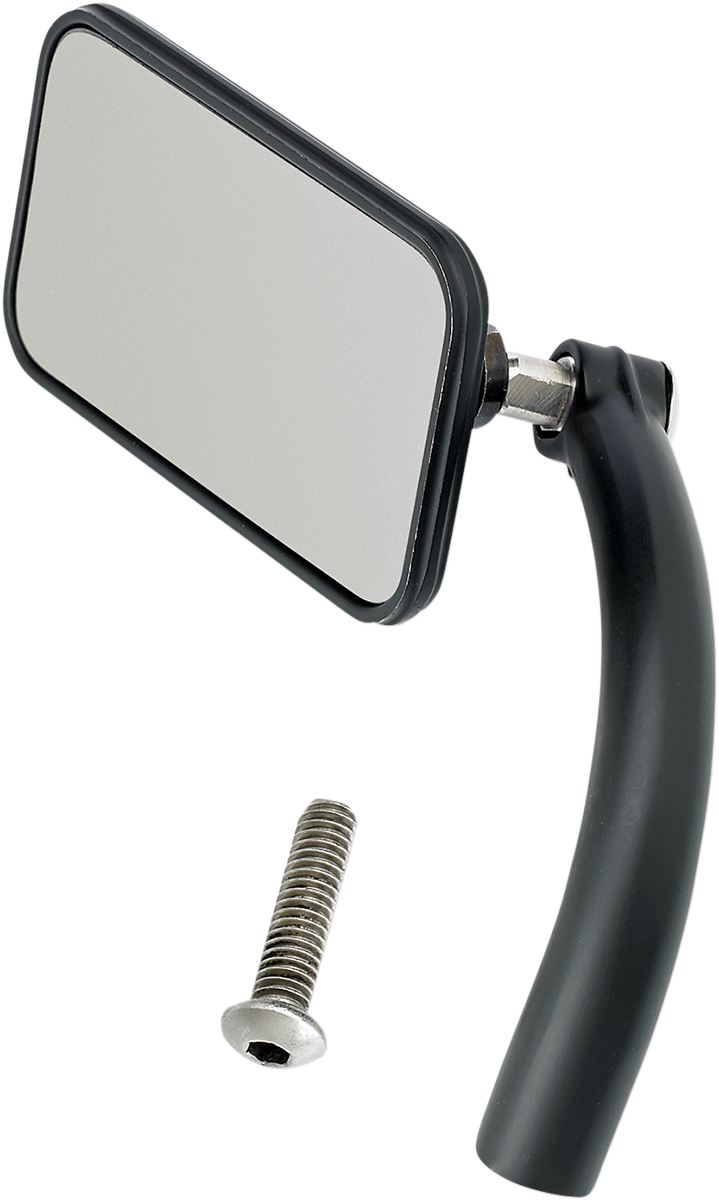 BILTWELL Mirror - Utility / Side View / Rectangle / Perch / Black / Each 0640-0988