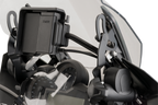 PUIG HI-TECH PARTS Windshield Support Bracket - Support Bracket / Black / R1200GS/R1250GS 2301-2466