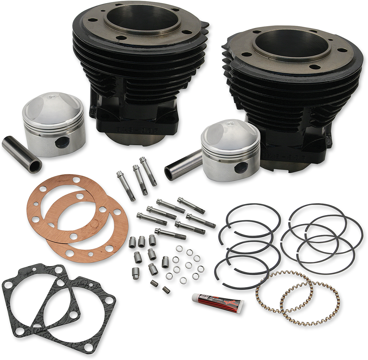 S&S CYCLE Bore Cylinder and Stroker Piston Kit - 3-7/16" Bore Cylinder and Stroker Piston Kit / Big Twin 0931-0689