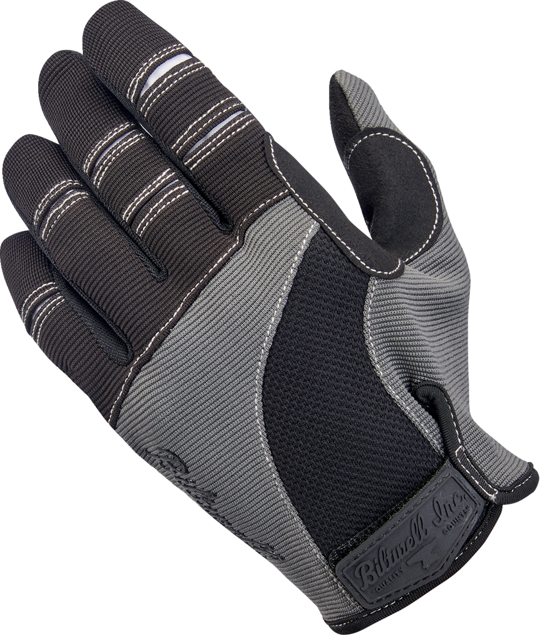BILTWELL Moto Gloves - Gray/Black / Large 3301-4502