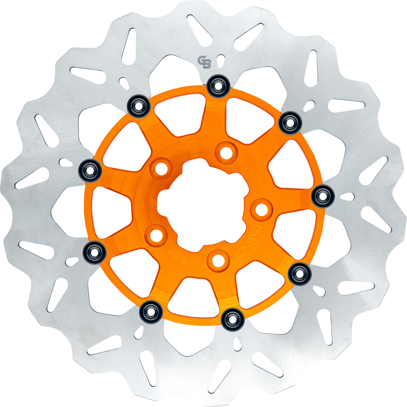 GBRAKES Wave® Brake Rotors - Brake Rotor / Front / Orange 1710-4940