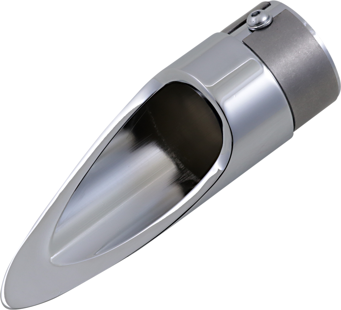 BARON Family Jewel Exhaust Tip - Chrome / Scalloped 1812-0170