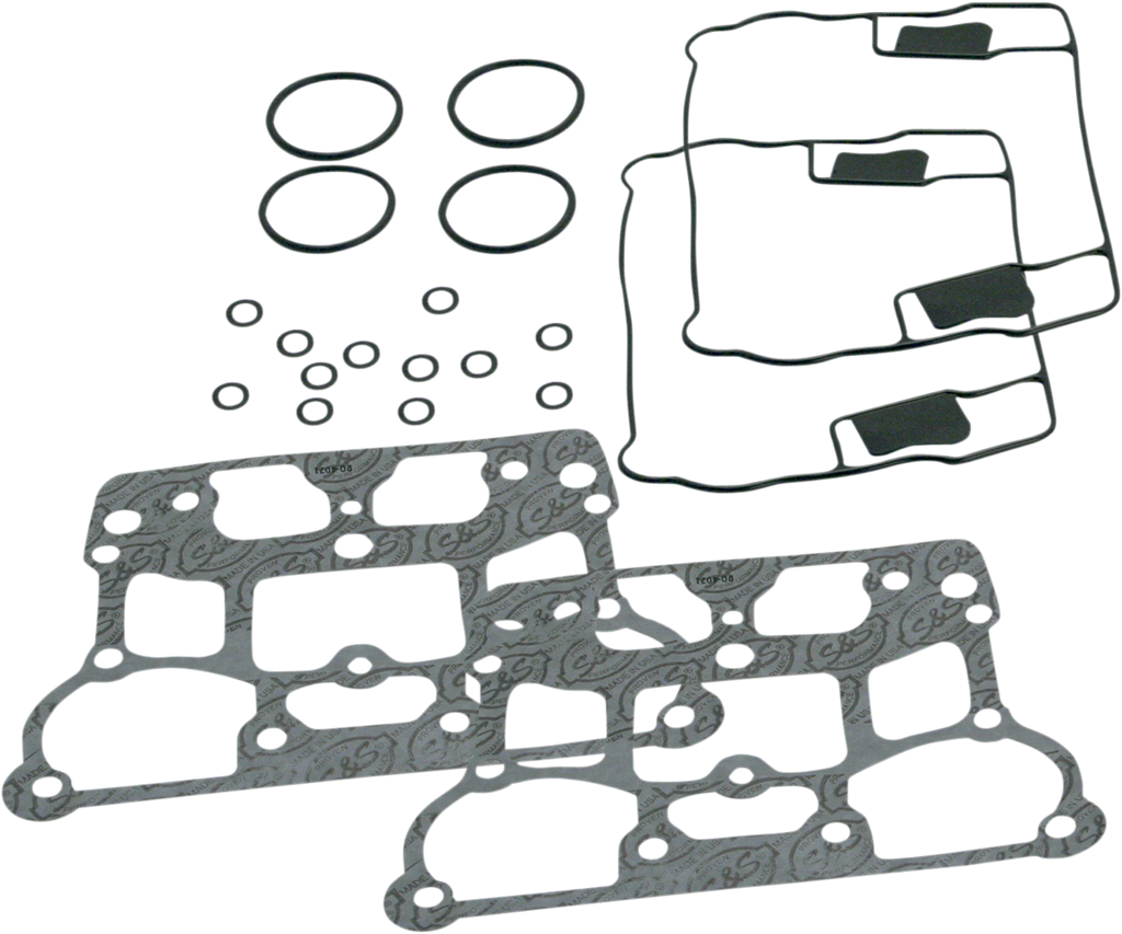 S&S CYCLE Rocker Cover Gasket Kit - Rocker Box Gasket Kit / Twin Cam 90-4111