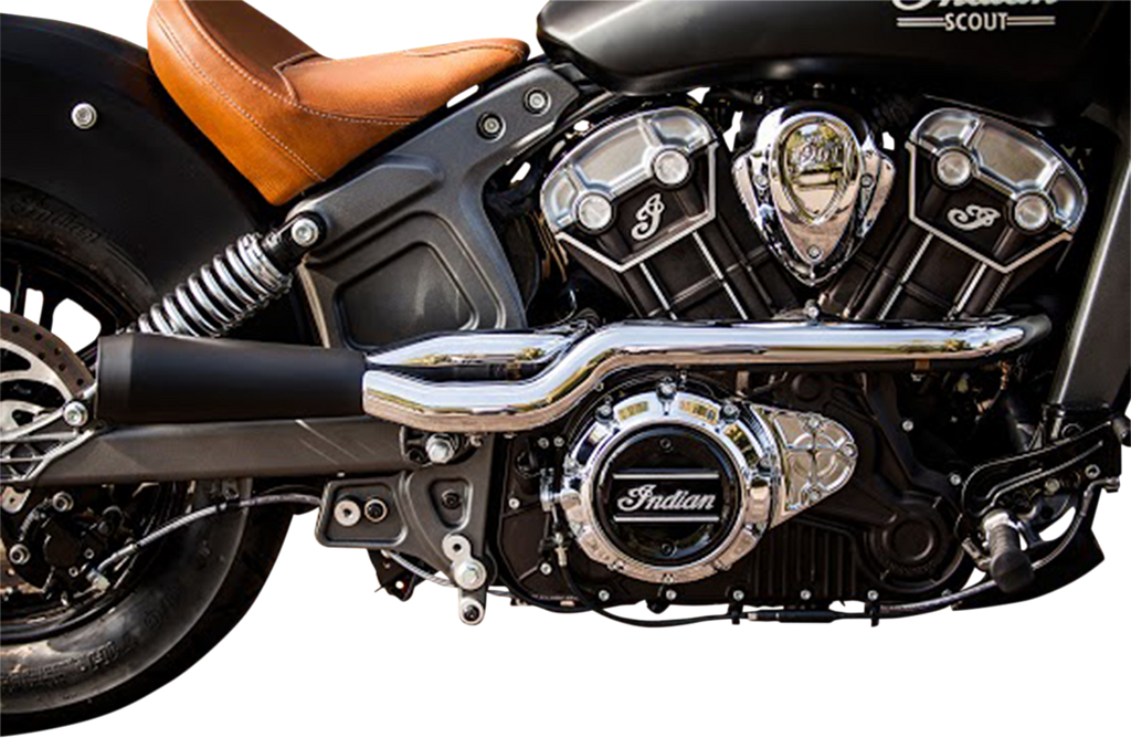 TRASK Hot Rod 2:1 Exhaust System - 2:1 Exhaust / Black / Indian Scout 1810-2282