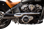 TRASK Hot Rod 2:1 Exhaust System - 2:1 Exhaust / Black / Indian Scout 1810-2282