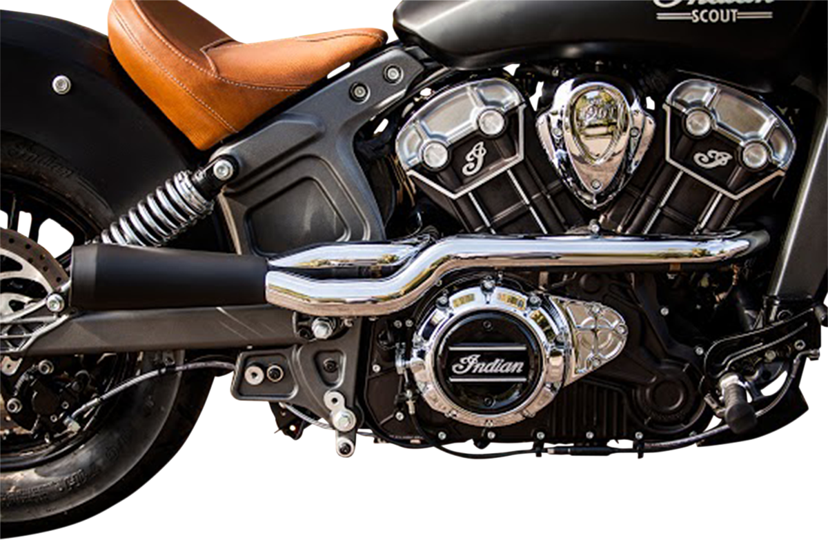 TRASK Hot Rod 2:1 Exhaust System - 2:1 Exhaust / Black / Indian Scout 1810-2282