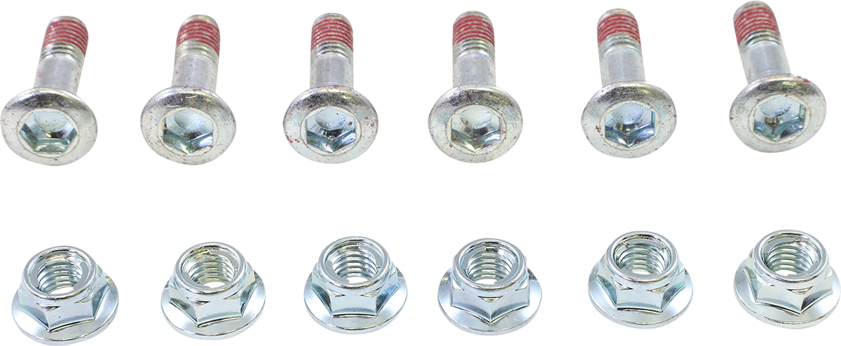 MOOSE OFFROAD Sprocket Lock Bolt Kit - Bolts with Nuts / Sprocket / 6 Pack 2401-1521