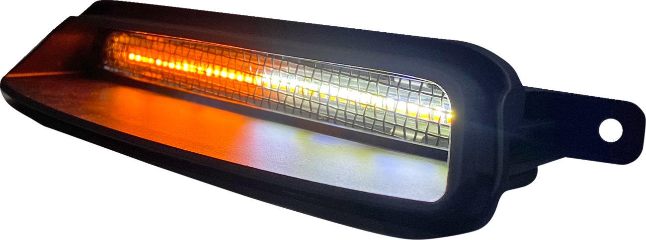 CUSTOM DYNAMICS Fairing Vent Light - LED / Black 2040-3027