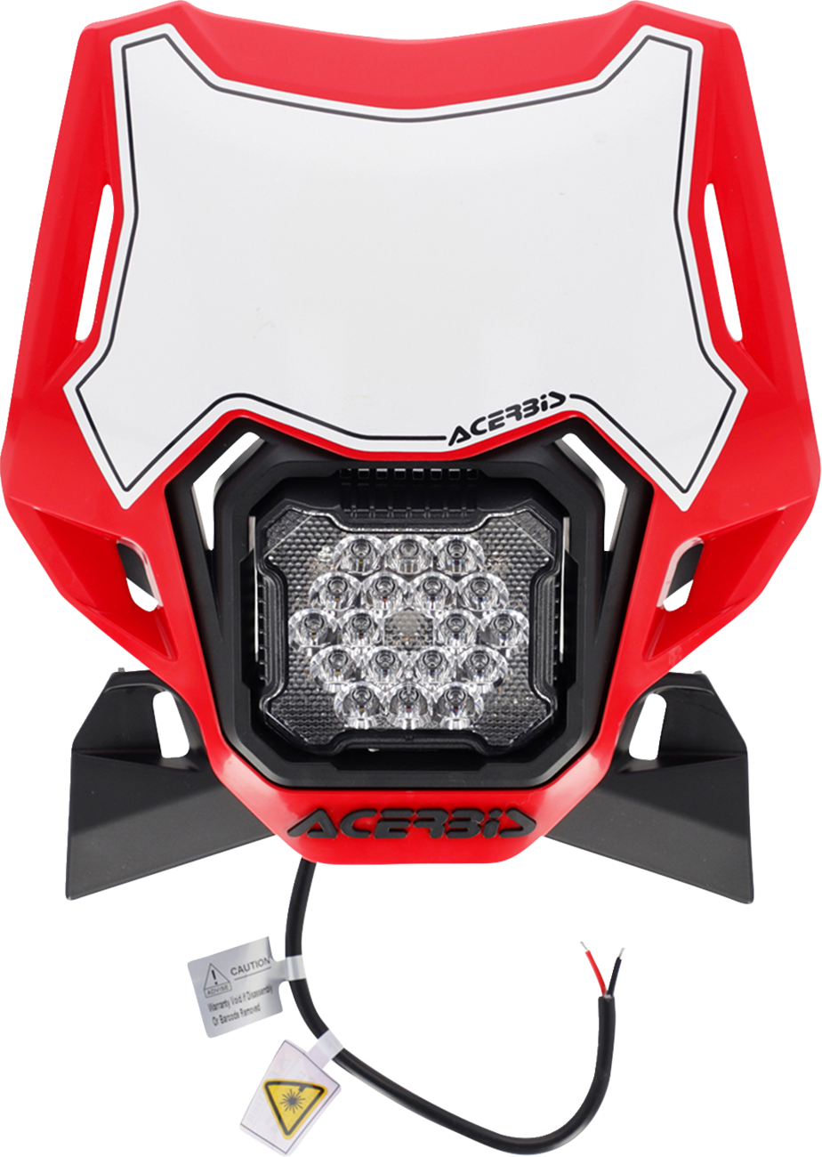 ACERBIS Headlight- VSL Lumen-X - Red/Black 0520-4383