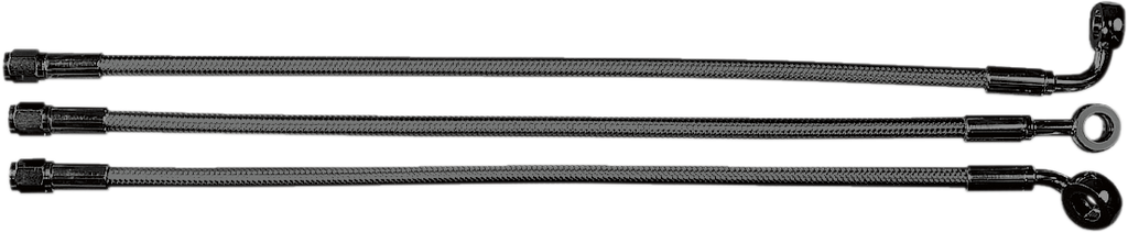 MAGNUM SHIELDING Designer Series Braided Non-ABS Front Brake Line Kit