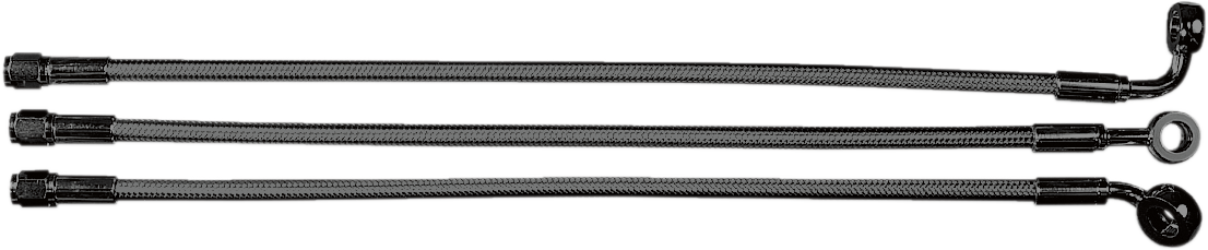 MAGNUM SHIELDING Designer Series Braided Non-ABS Front Brake Line Kit