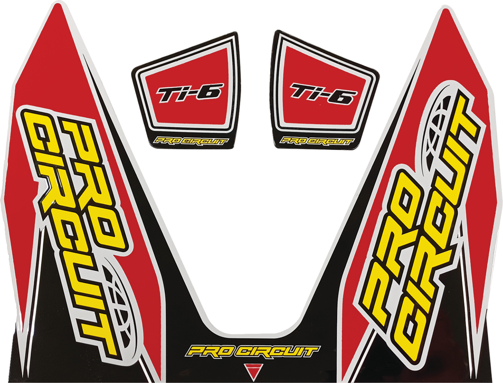 PRO CIRCUIT Ti-6 Exhaust Decals - Ti-6 Decal / Dark Blue 1860-2274