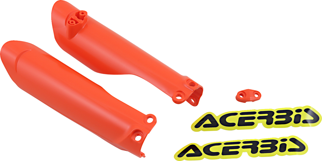 ACERBIS Lower Fork Covers for Inverted Forks - '16 Orange 0412-0516