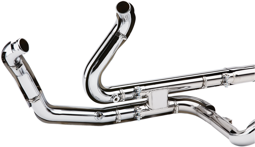 Cobra Powerport Dual Headpipes with Dual Bungs - Black 6253DBRB1