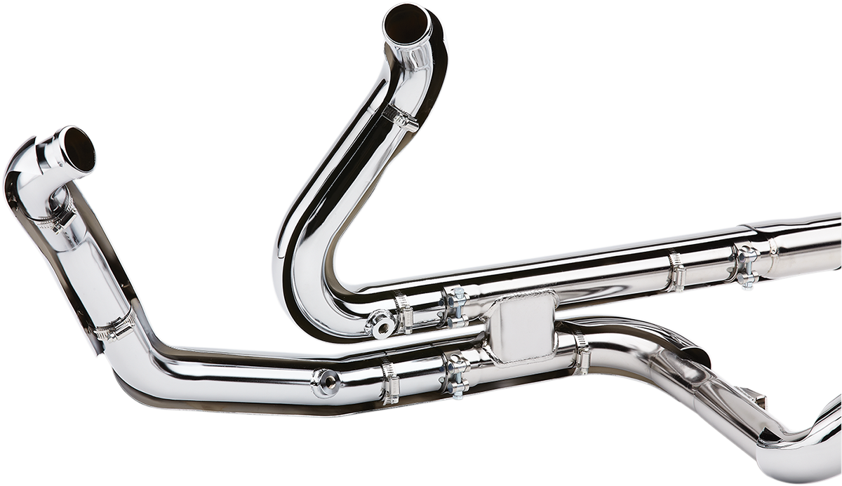 Cobra Powerport Dual Headpipes with Dual Bungs - Black 6253DBRB1