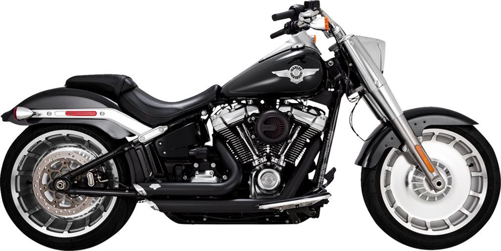 Vance & Hines HD 18-22 Fatboy/Blackout Shortshots Staggered PCX Full System Exhaust